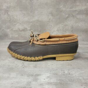 LL Bean Bean Boots Shoes Mens Size 9 Medium Duck Slip On Rubber Loafers